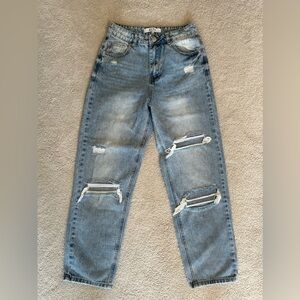 Gray bandit jeans